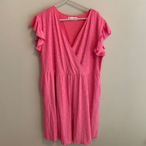 Shirley & stone hot pink dress 2xl has pockets